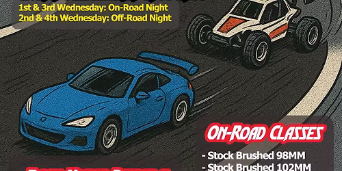 Micro R\/C Race Night! - Every Wednesday 5PM-8PM