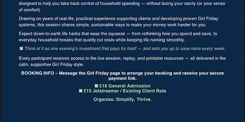 Girl Friday - Cost of living hacks session