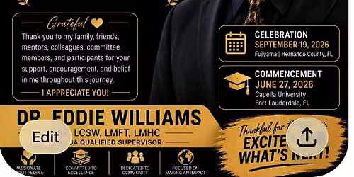 Dr Williams DSW Celebration