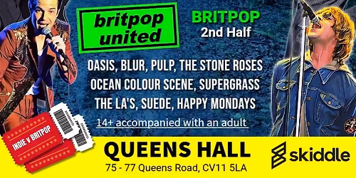 INDIE v BRITPOP Double Headliner - all4indie v Britpop United