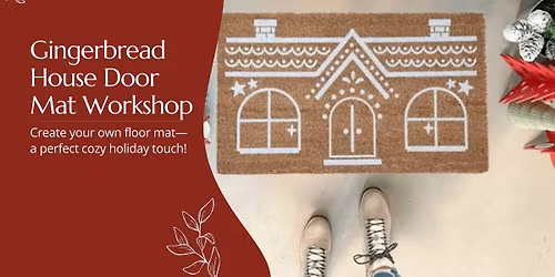 Gingerbread House Door Mat Workshop