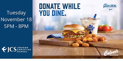 Jenison Christian School - Culver's Share Night