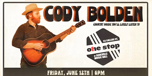 Cody Bolden at The One Stop - Acoustic Songwriter Show