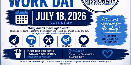 Church Day of Service (Workday)