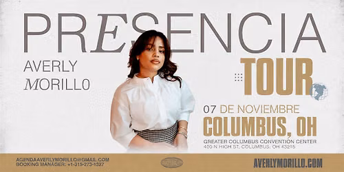 PRESENCIA TOUR 2026 | AVERLY MORILLO \u2013 COLUMBUS, OH