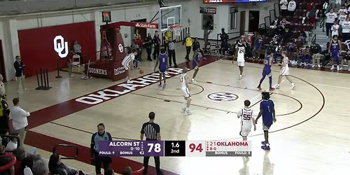 Alcorn State Braves at Oklahoma Sooners Mens Basketball at Lloyd Noble Center