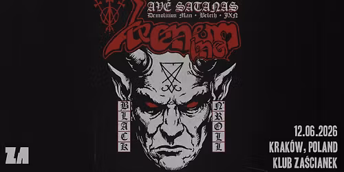 VENOM INC \u201cTrue British Black\u2019n Roll Tour" | 12\/06\/2026 | Krak\u00f3w, Klub Za\u015bcianek