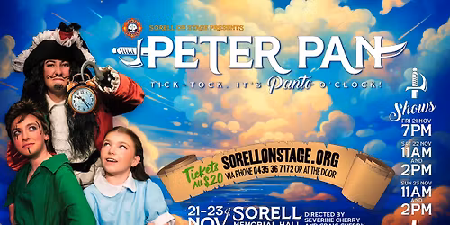 Sorell on Stage presents PETER PAN