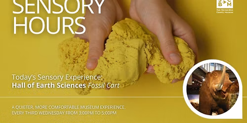 Sensory Hours in August | Hall of Earth Sciences, Fossil Cart