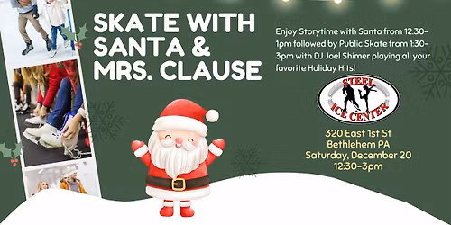 \ud83c\udf85 Skate with Santa & Mrs. Claus! \ud83e\udd36