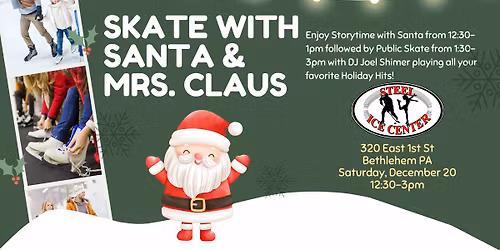 \ud83c\udf85 Skate with Santa & Mrs. Claus! \ud83e\udd36