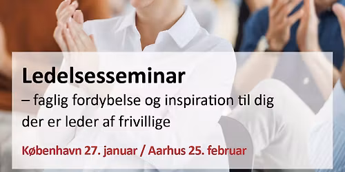Ledelsesseminar - Ledelse af frivillige