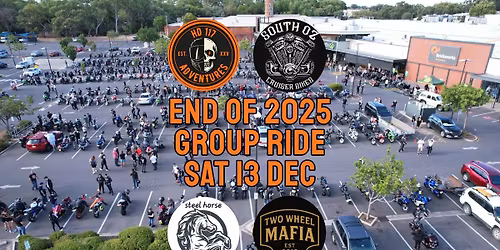 END OF 2025 GROUP RIDE + LUNCH [SAT 13 DEC]