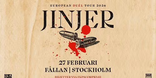 JINJER + very special guests: Unprocessed + Textures | Stockholm