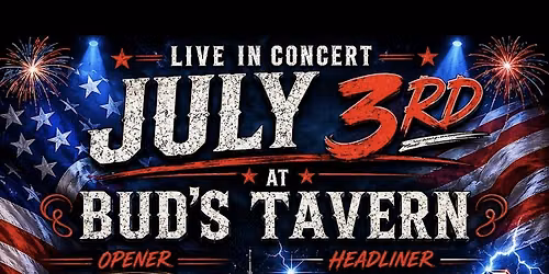 Starrider @ Bud's Tavern with opening act Whitehorse- July 3rd, 2026