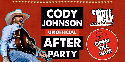 CODY JOHNSON UNOFFICIAL AFTERPARTY