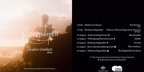 Serendipiti - The 'idealist (realist)' Tour, Wollongong [Free Entry]
