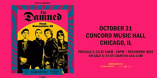 THE DAMNED \u2013 FINAL DAMNATION 50, CHICAGO