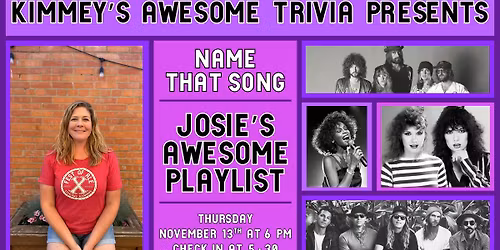 Name That Song: Josie's Playlist Trivia