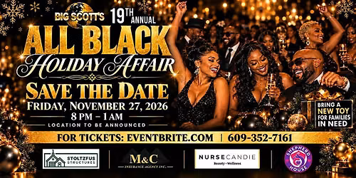 All Black 19th Annual Holiday Affair Toy Drive