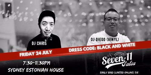 Seven-11 Salsa Social: Friday 24th July ( Black & White Party)