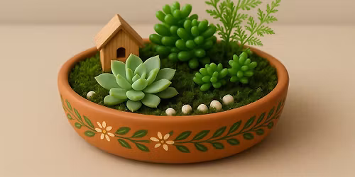 Gradina miniaturala , expresie a sufletului - Atelier de artterapie pentru adul\u021bi