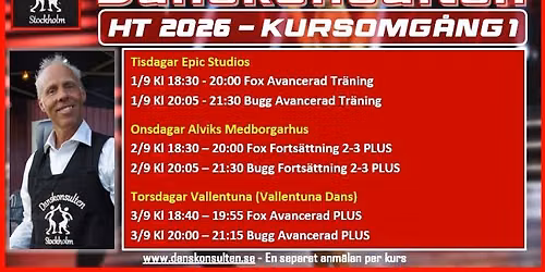 Fox & Bugg HT 2026 Kursomg\u00e5ng 1 - Danskonsulten p\u00e5 3 platser i  Stockholm