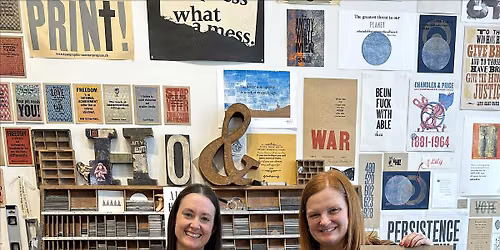 Letterpress Workshop Saturday, September 19