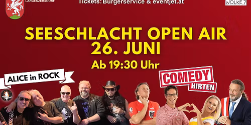 Seeschlacht Open Air 26. Juni 2026: Comedy & Rock