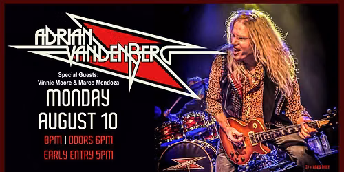 Adrian Vandenberg: My Whitesnake Years at Jergels