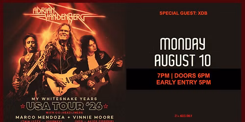 Adrian Vandenberg: My Whitesnake Years at Jergels