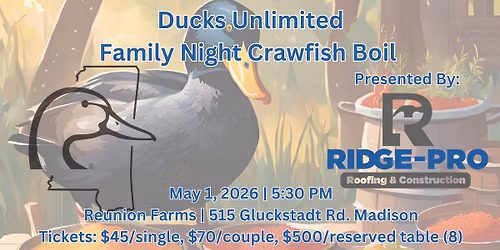 Family Night Crawfish Boil Madison County DU 