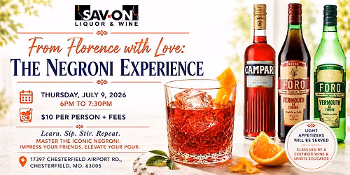 From Florence with Love: The Negroni Experience