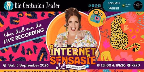 Mel die Storieverteller - Internet Sensasie | Die Centurion Teater (LIVE RECORDING)
