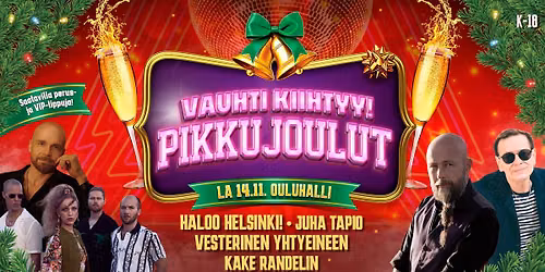 Oulun Vauhti Kiihtyy! Pikkujoulut la 14.11.2026