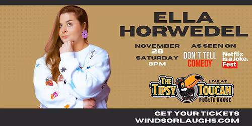 Ella Horwedel LIVE Comedy At Tipsy Toucan (Nov 28th)