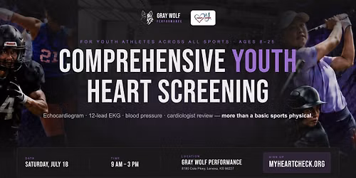 Youth HeartCheck at Gray Wolf Performance - Lenexa, KS