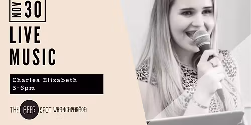 Charlea Elizabeth at The Beer Spot Whangaparaoa!