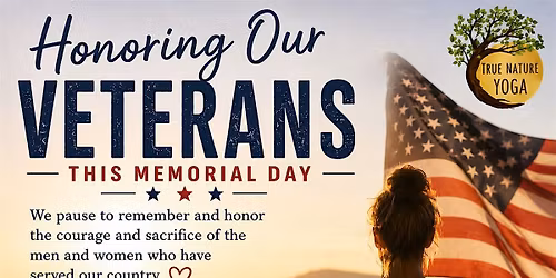 Memorial Day at True Nature Yoga
