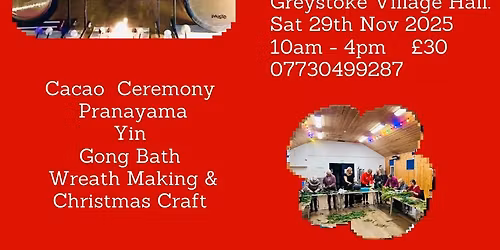 Christmas Yoga, Sound Bath and Wreath Making