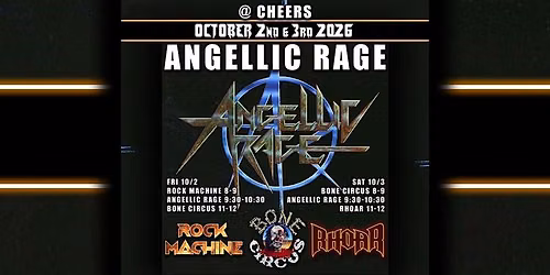 Saturday Night Bone Circus \/ Angellic Rage \/ Rhoar  @ Cheers