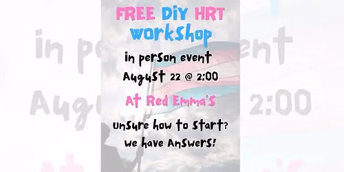 Free DIY HRT Workshop by tooth & claw