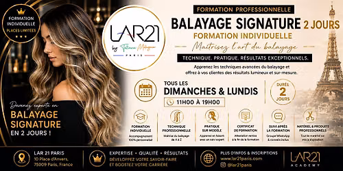 Formation Balayage Professionnel 2 Jours \u00e0 Paris | LAR 21 Academy