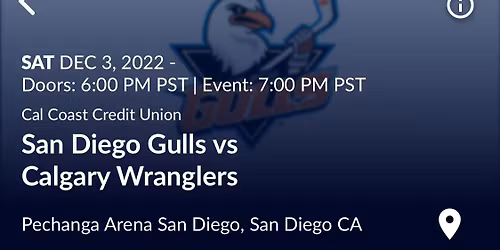 San Diego Gulls at Calgary Wranglers at Scotiabank Saddledome