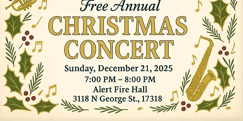 Emigsville Band's FREE Annual Community Christmas Concert