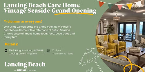 Lancing Beach Care Home Vintage Seaside Grand Opening