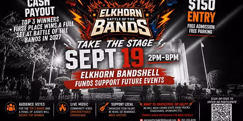 Battle of the Bands at The Elkhorn Bandshell
