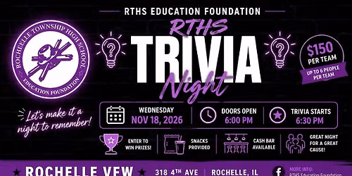 RTHS Education Foundation TRIVA NIGHT!