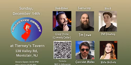 Collective Comedy at Tierney's Tavern