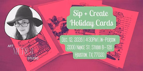 Sip and Create Holiday Cards